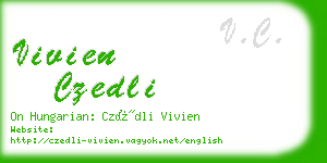 vivien czedli business card